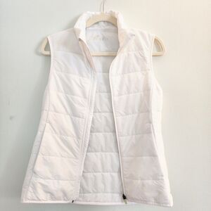 18 Birdies White Quilted Puffer Vest Women's Small NWOT Limited Release Golf
